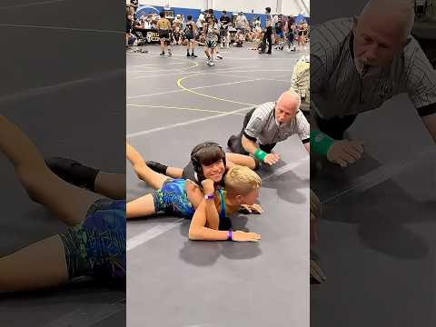 Pinned Him! Wrestling Boy vs Girl #wrestling