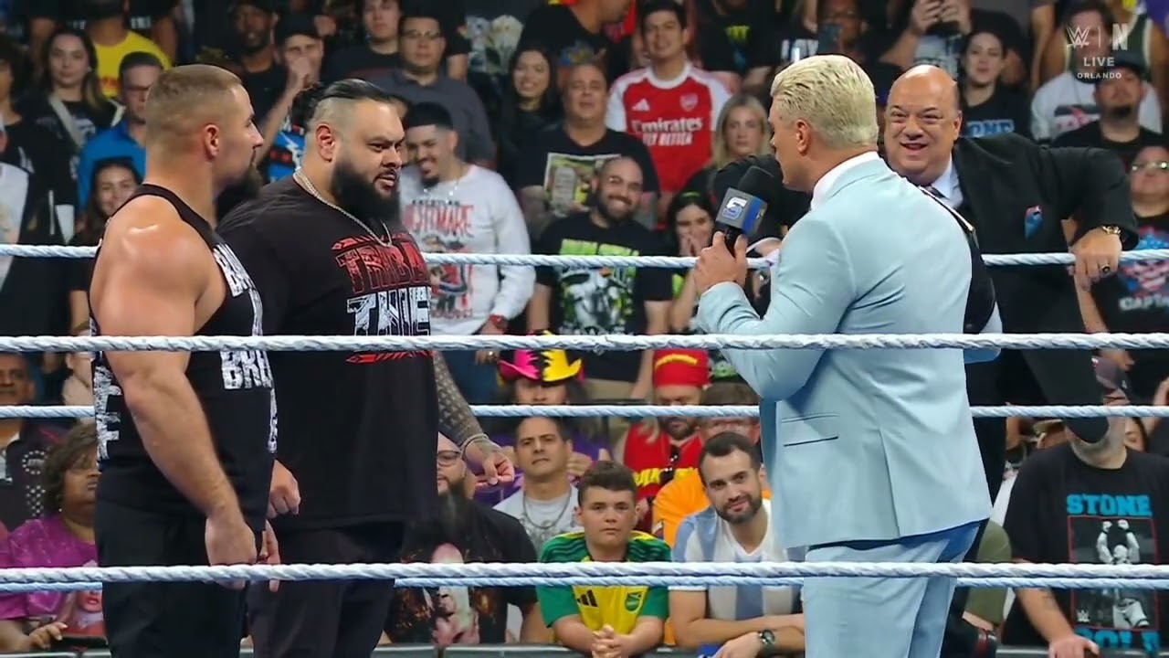 WWE SMACKDOWN RANDY ORTON SAVE CODY RHODES 09/26/25 background