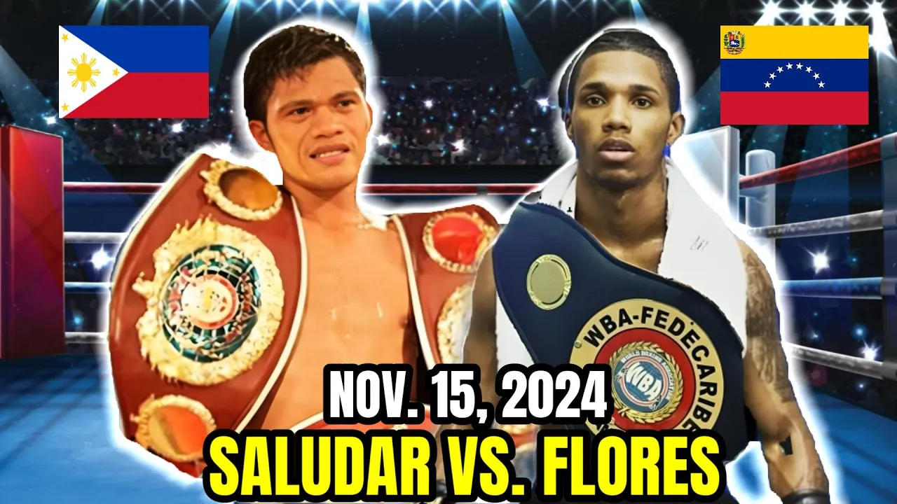 SALUDAR vs FLORES FIGHT HIGHLIGHTS | NOVEMBER 15 2024 background