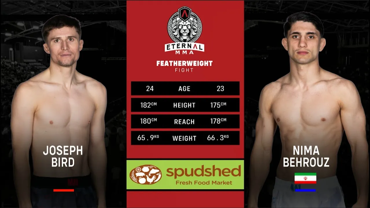 Eternal MMA 99: Joseph Bird VS Nima Behrouz | FULL FIGHT background