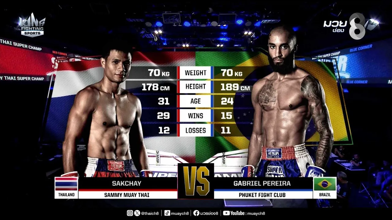 คู่เด็ดมวยมันส์ | ศักดิ์ชาย แซมมี่มวยไทย ดวล กาเบรียล เปไรร่า