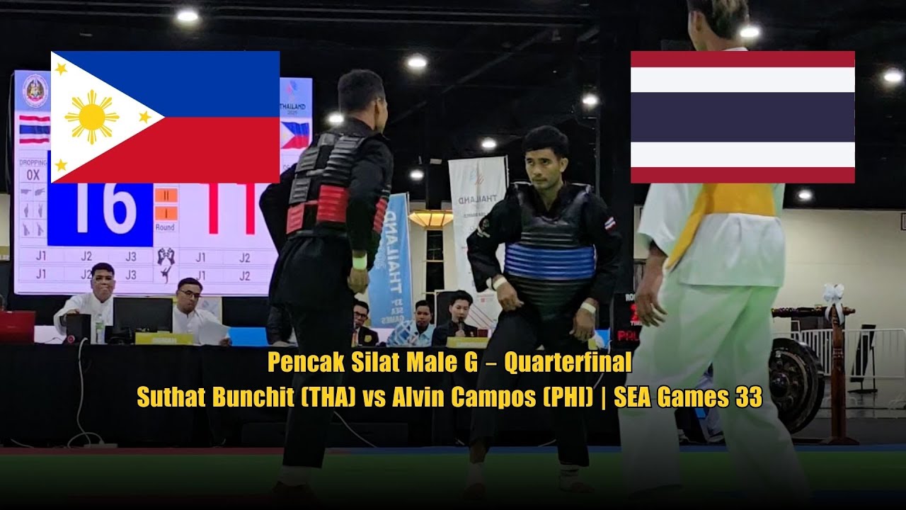 Pencak Silat Male G – Quarterfinal: Suthat Bunchit (THA) vs Alvin Campos (PHI) | SEA Games 33
