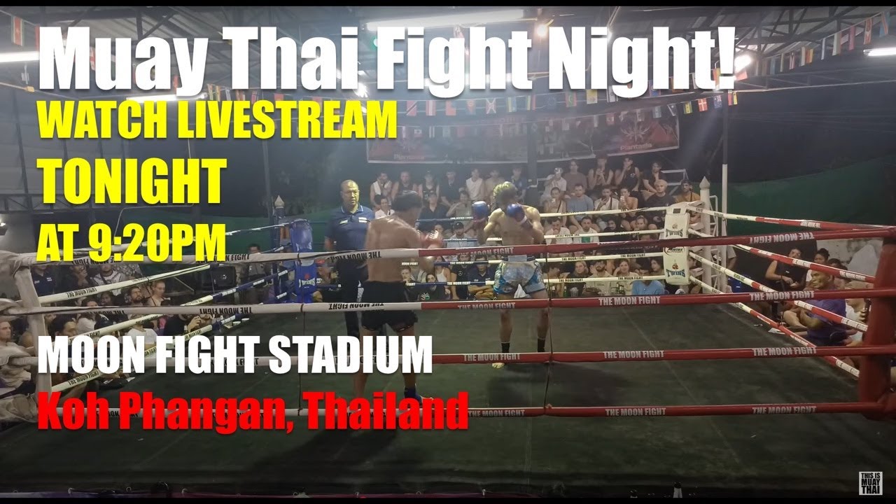 LIVE! 🔴 Muay Thai Fight Night from Moon Fight Stadium in Koh Phangan  - 4 Dec 2025