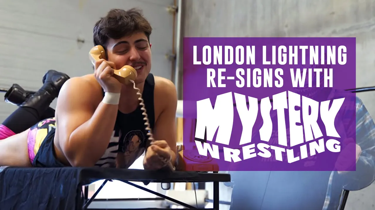 London Lightning negotiates his Mystery Wrestling contract!