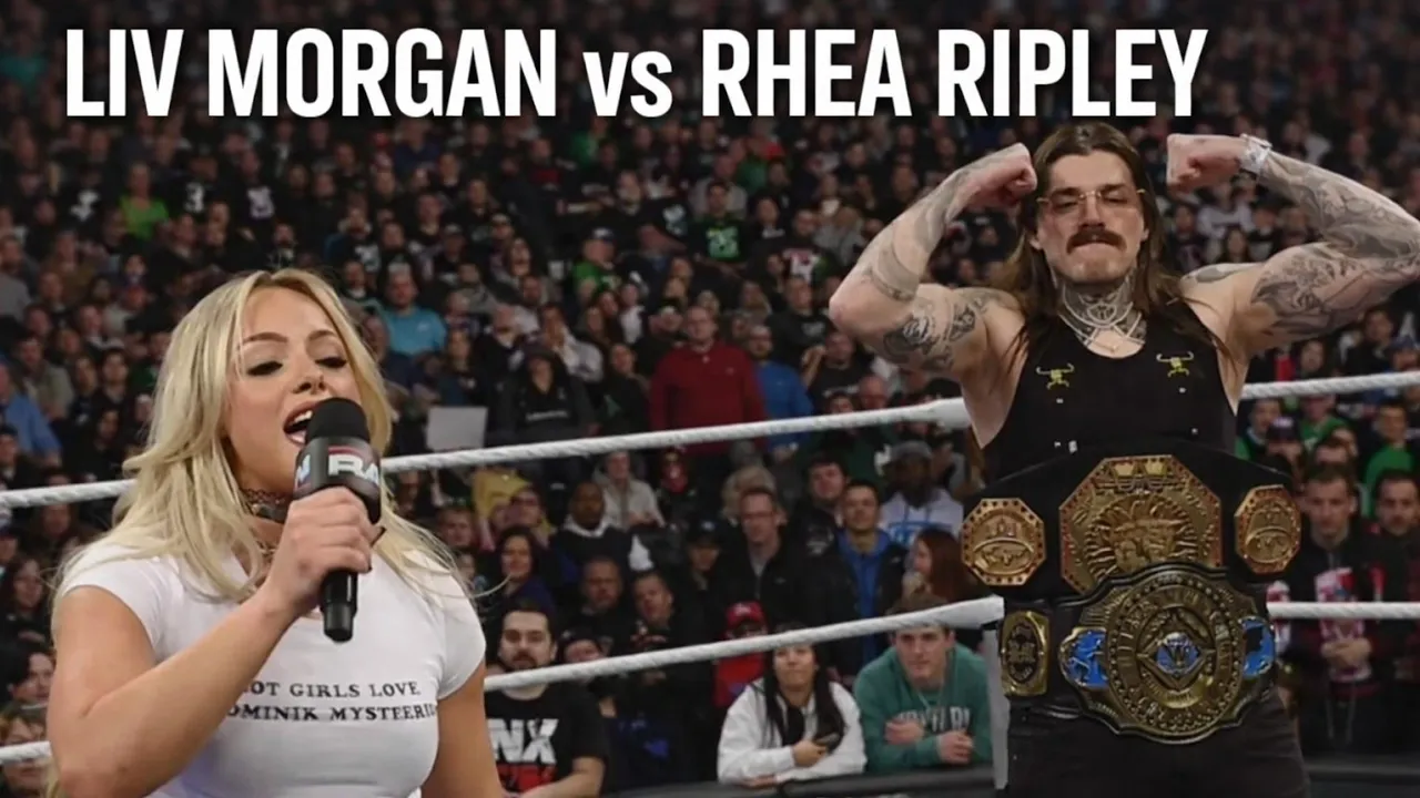 Liv Morgan vs Rhea Ripley and Iya Sky #wwe #wrestlingfuture #livforever #livmorgan#wrestling 