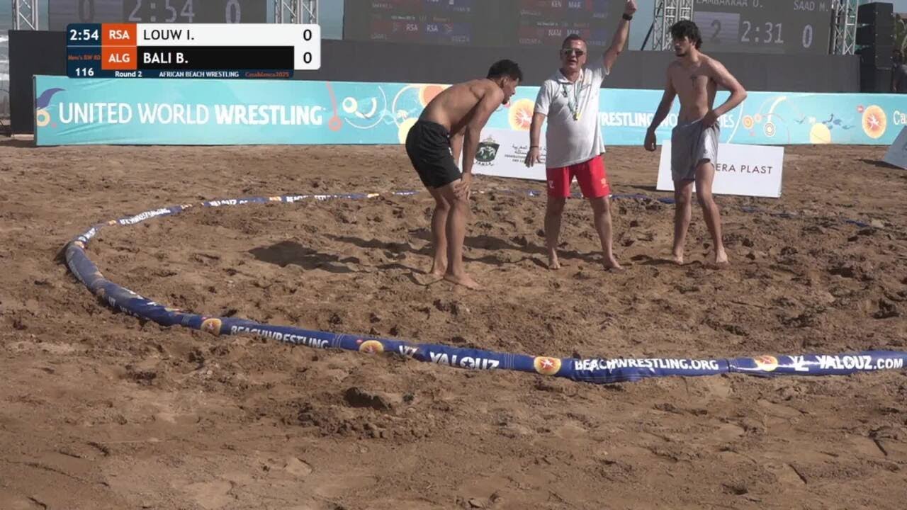 Ivan LOUW (RSA) vs. Billel BALI (ALG) • Round 2 • Men's BW 80Kg background
