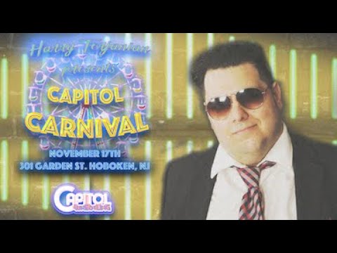 Steven James talks Capitol Carnival with Harry Terjanian backdrop