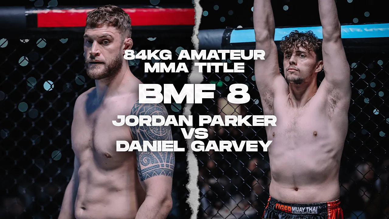 BMF 8 | Jordan Parker vs Daniel Garvey | Amateur Middleweight MMA Title | BADMOFO MMA background