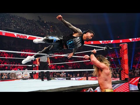 Seth Rollins vs Jey Uso Raw 04.12.2023 highlights