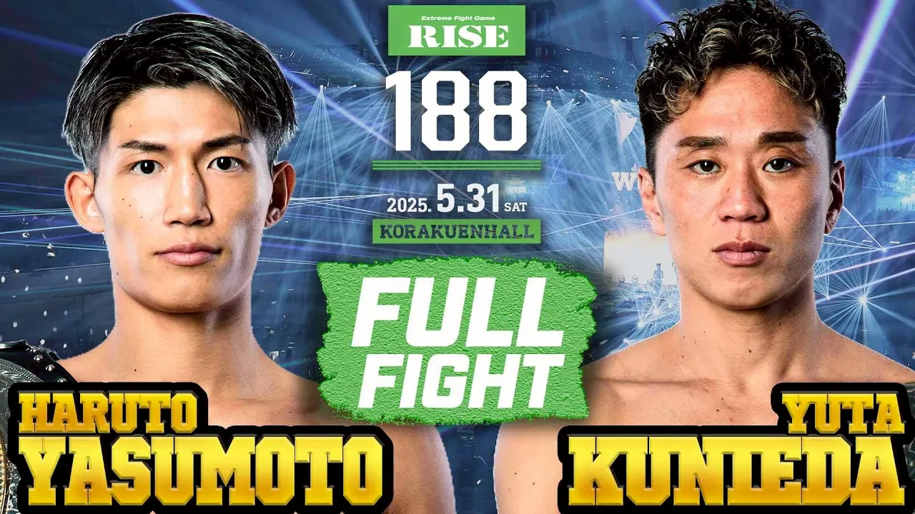 安本晴翔vs國枝悠太/Haruto Yasumoto vs Yuta Kunieda|2025.5.31 RISE188 【OFFICIAL】 background
