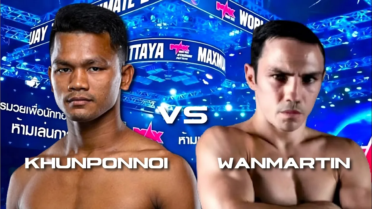 Main event Max Muay Thai Wanmartin vs Khunponnoi Sor Sommai 🥊🥊 #muaythai #thaiboxing #thailand background