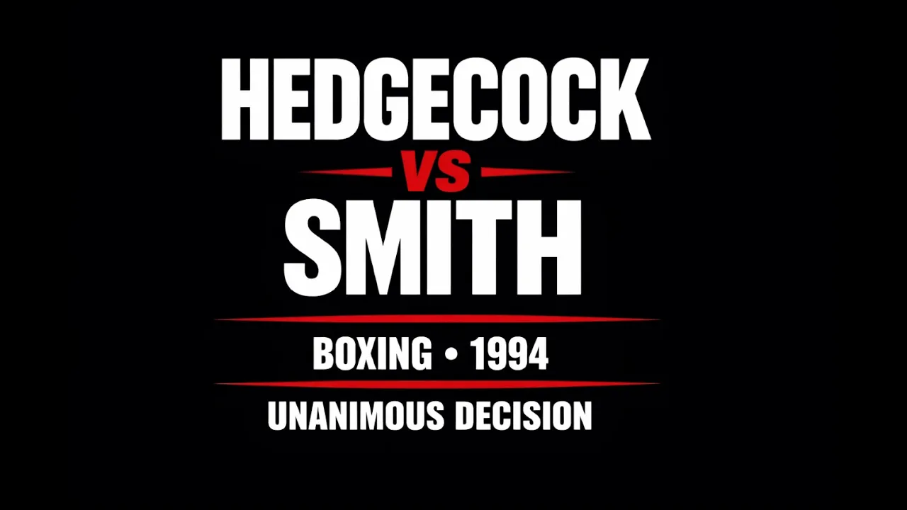 Darren Hedgecock vs David Smith | Boxing Bout | Christopher Chronis Promotion (1994)