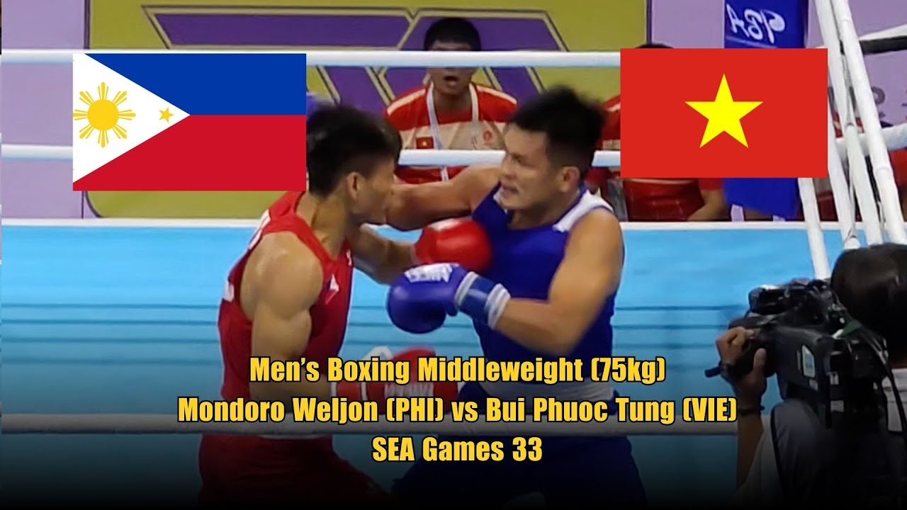 Men’s Boxing Middleweight (75kg): Mondoro Weljon (PHI) vs Bui Phuoc Tung (VIE) – SEA Games 33