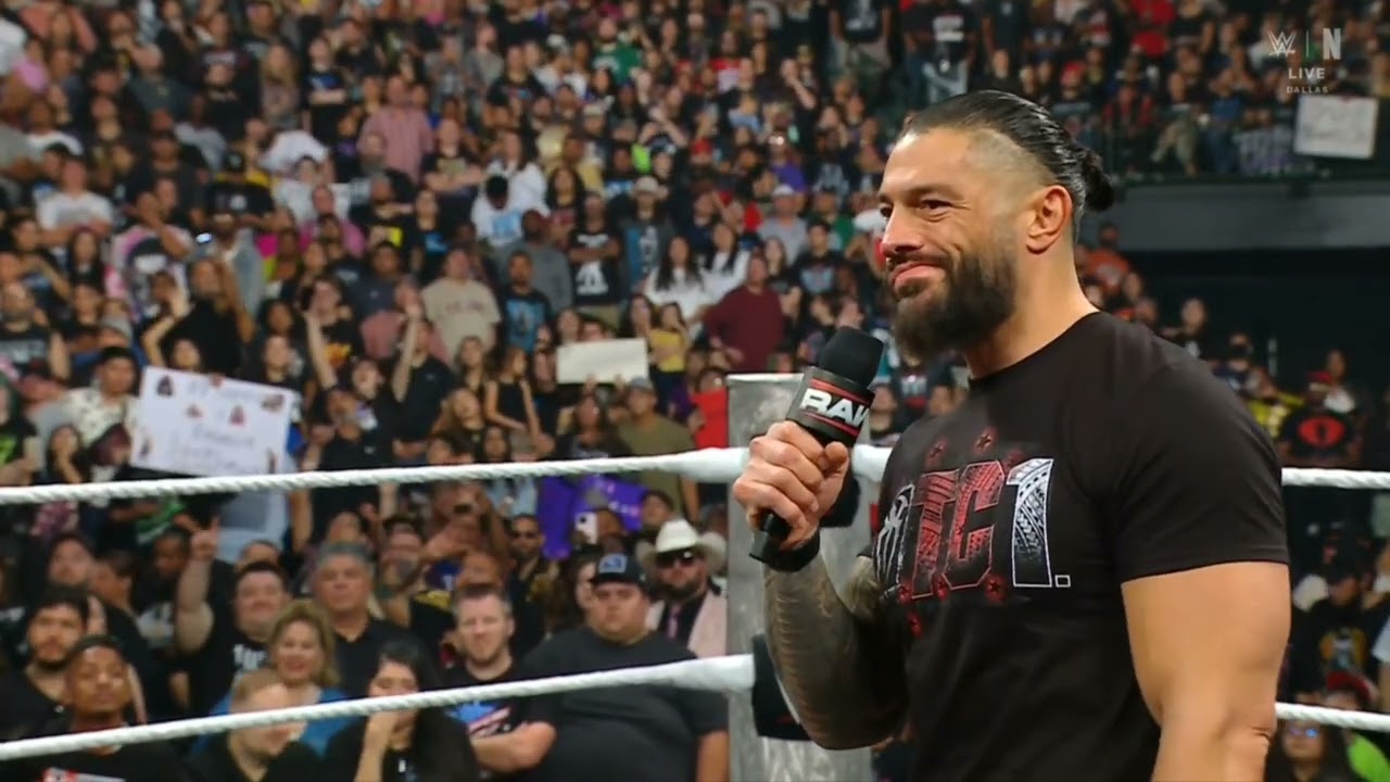 WWE RAW ROMAN REIGNS ENTRANCE 10/06/25 background
