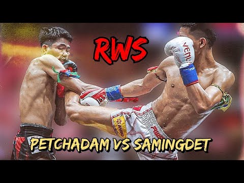 Amazing Muay Thai Fight Petchadam Vs Samingdet Rajadamnern Stadium RWS background