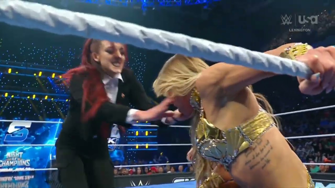 WWE SMACKDOWN CHARLOTTE FLAIR VS ALEXA BLISS VS CANDICE LERAE VS ABLA FYRE 06/13/25 backdrop