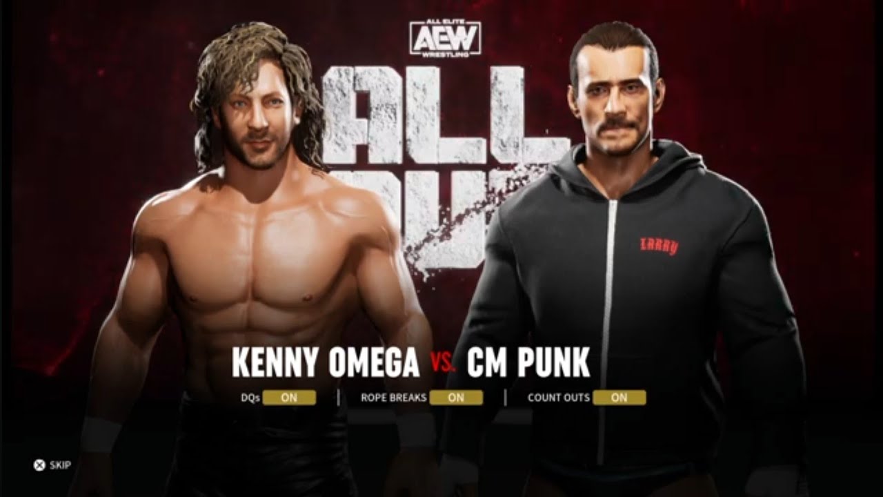 Kenny Omega vs CM Punk. All Out. AEW: Fight Forever