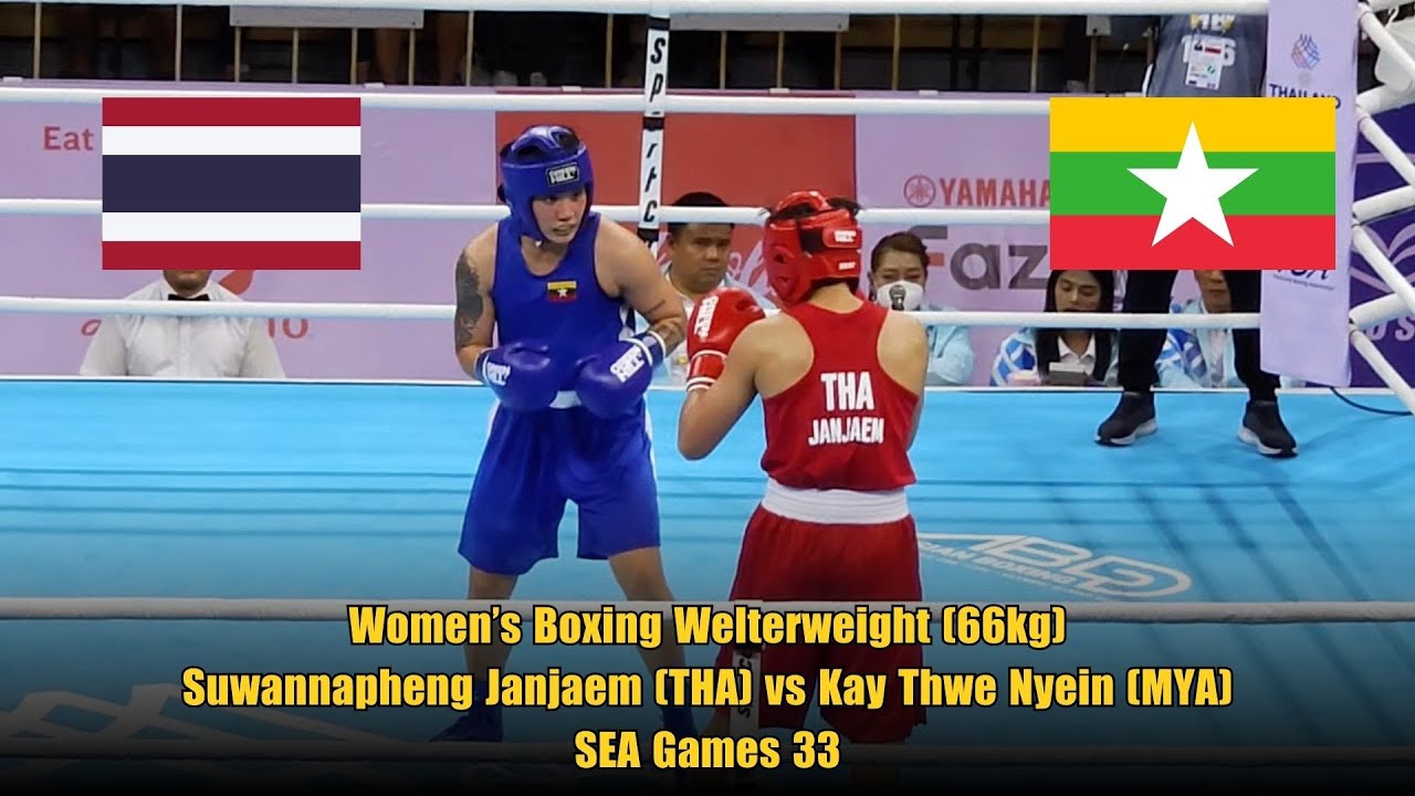 Women’s Boxing Welterweight (66kg): Suwannapheng Janjaem (THA) vs Kay Thwe Nyein (MYA) SEA Games 33