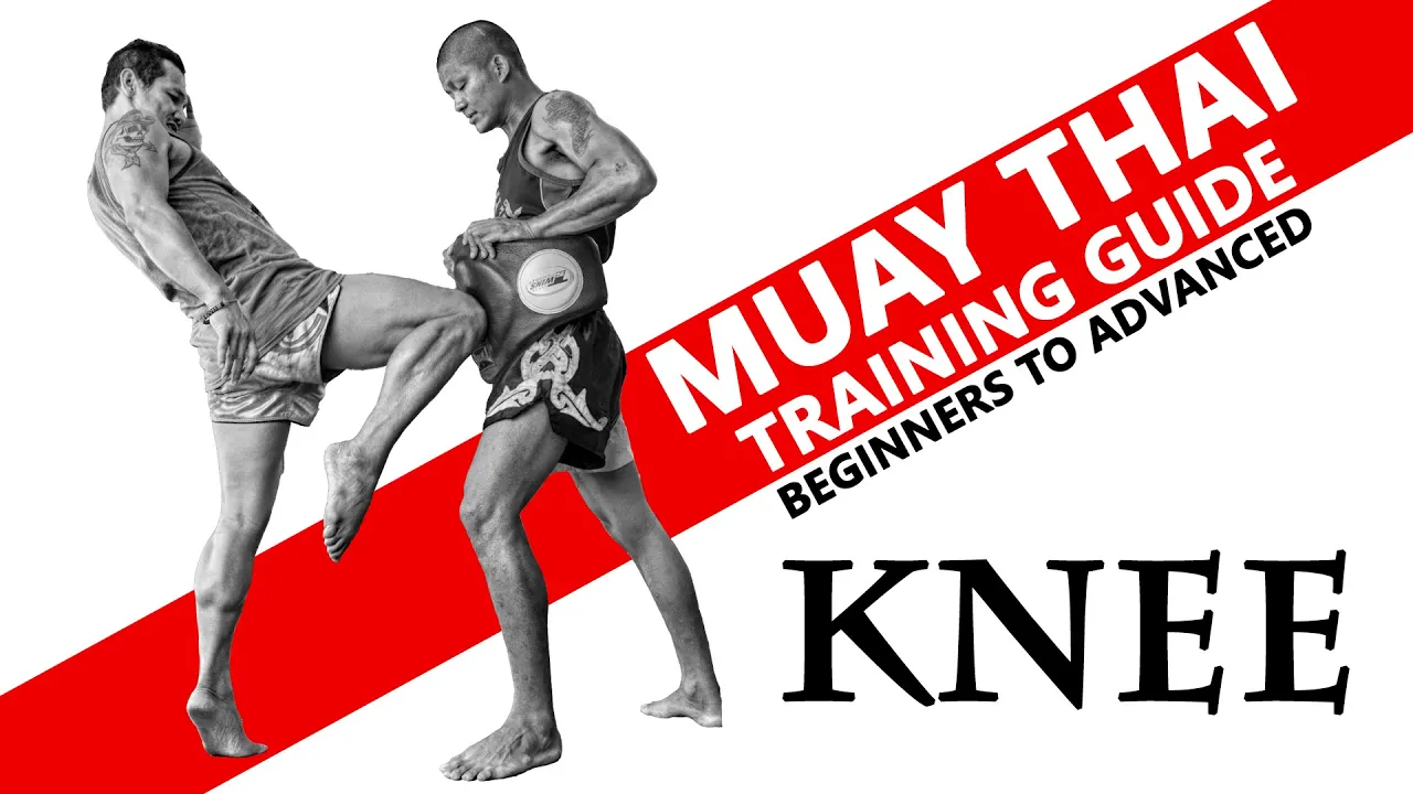 Muay Thai Knee. Muay Thai Training Guide. Beginners to Advanced background
