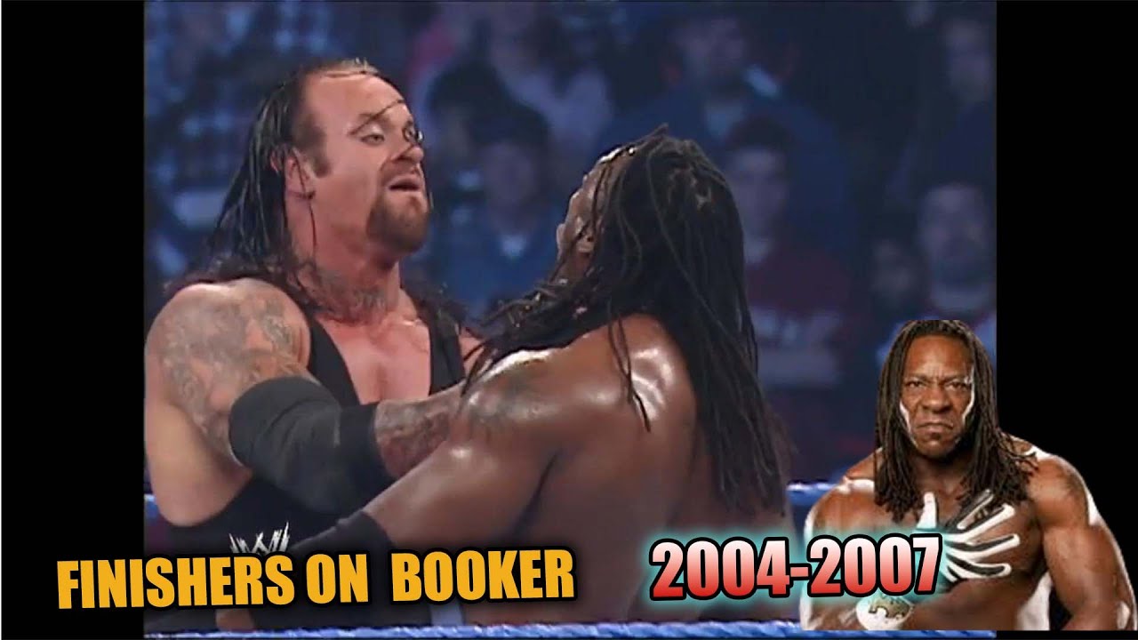 WWE ALL FINISHERS  ON BOOKER 2004 TO 2007 HIGHLIGHTS