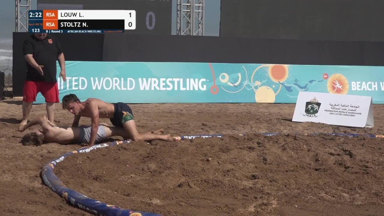 Luvaan LOUW (RSA) vs. Nathan Lee STOLTZ (RSA) • B | Round 3 • Men's BW 70Kg backdrop