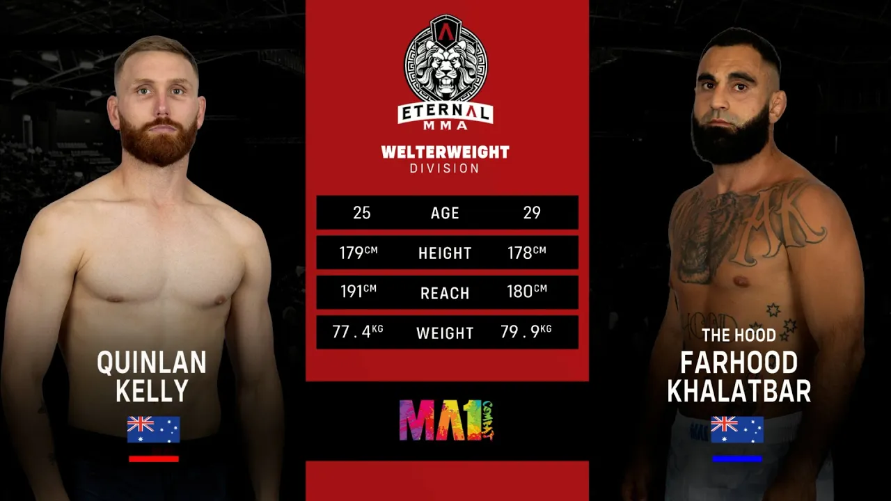 Eternal MMA 96: Quinlan Kelly VS Farhood Khalatbar | FULL FIGHT