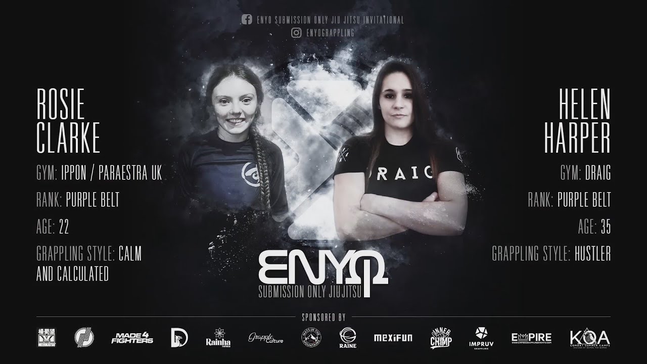 Rosie Clarke vs Helen Harper: Enyo Grappling August 2022 background