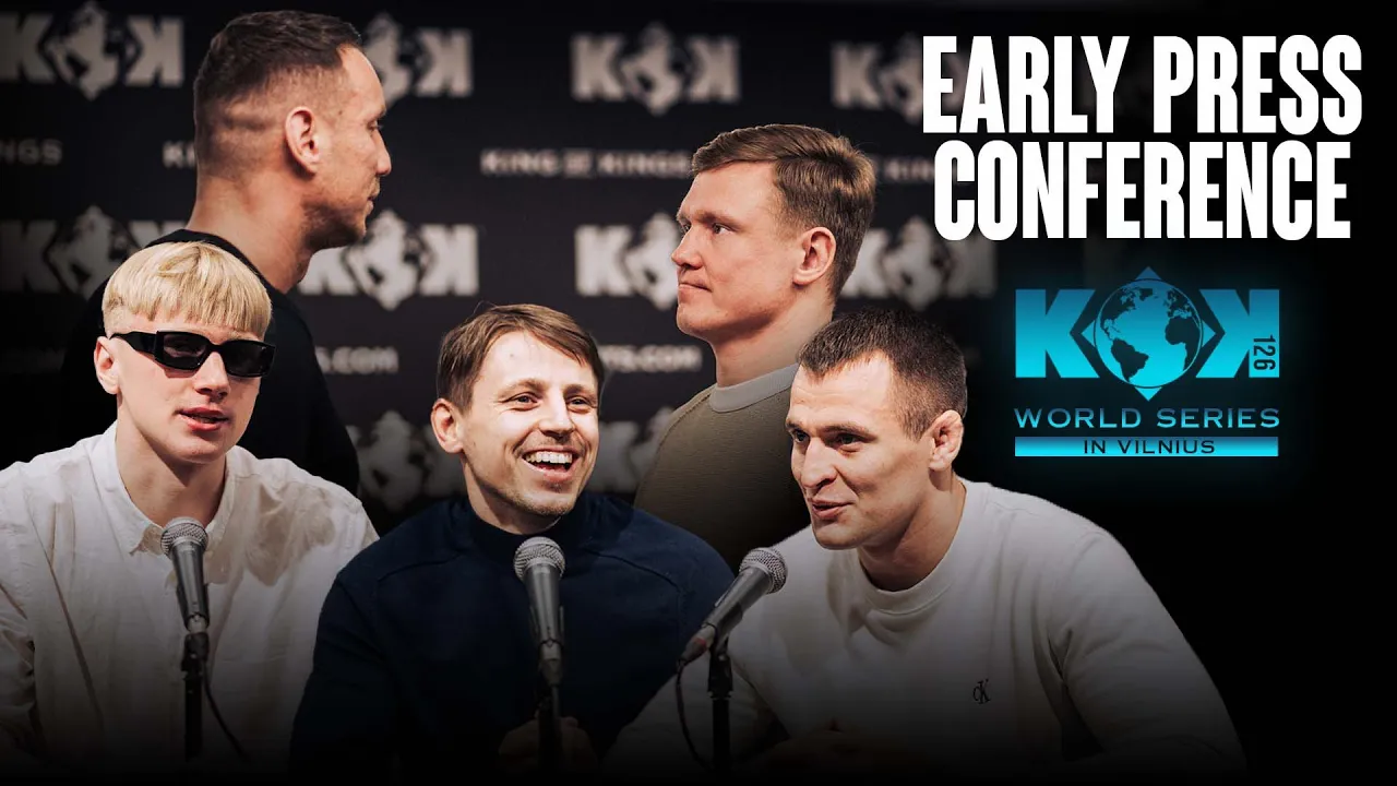 KOK 126 in Vilnius, Lithuania - Early Press Conference | Lietuvių kalba | background