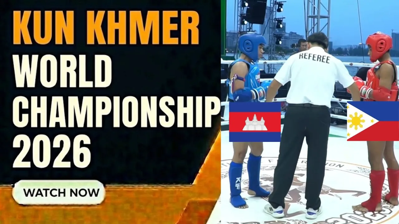 KUN KHMER WORLD CHAMPIONSHIP: Phain Panna  (Cambodia) vs Danao Anjun (Philipine)