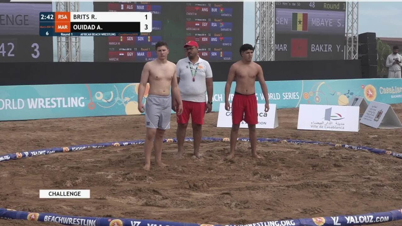 Rihan BRITS (RSA) vs. Ali OUIDAD (MAR) • Round 1 • Men's BW 90Kg