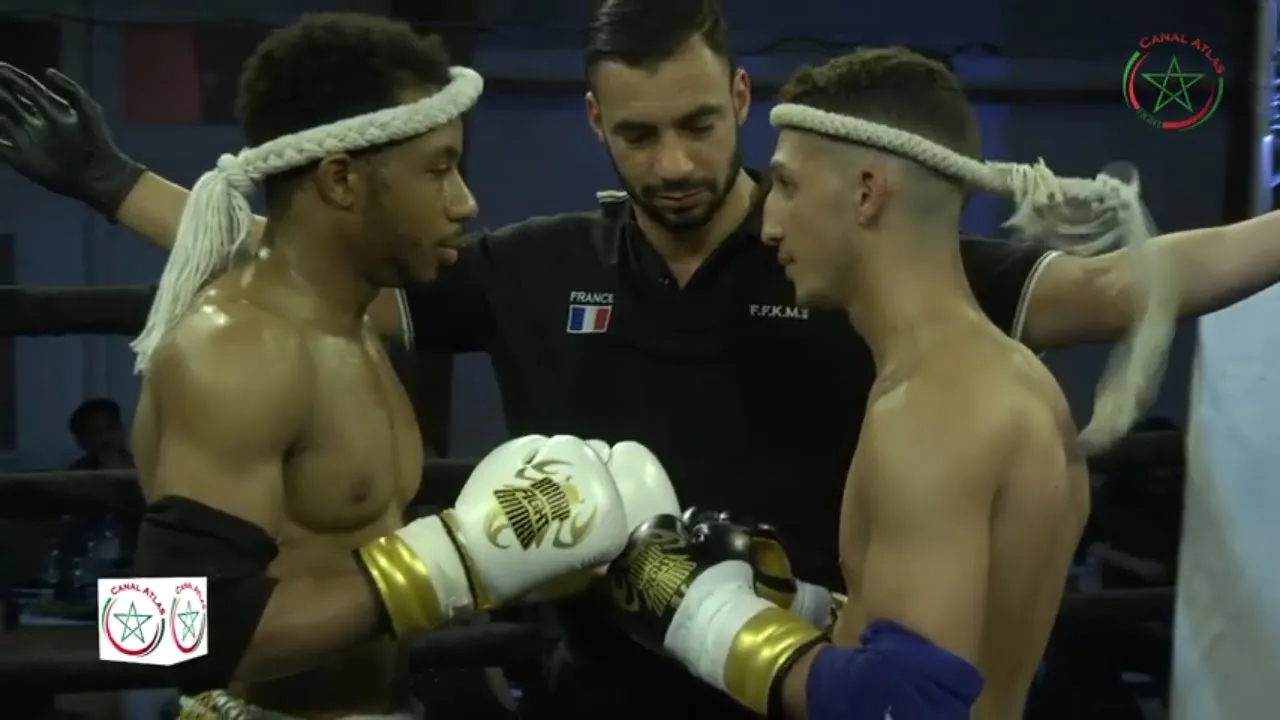 FIGHT MUAY THAI Floren Louis Joseph VS Walid Zaouia « Scorp Fight Games » background