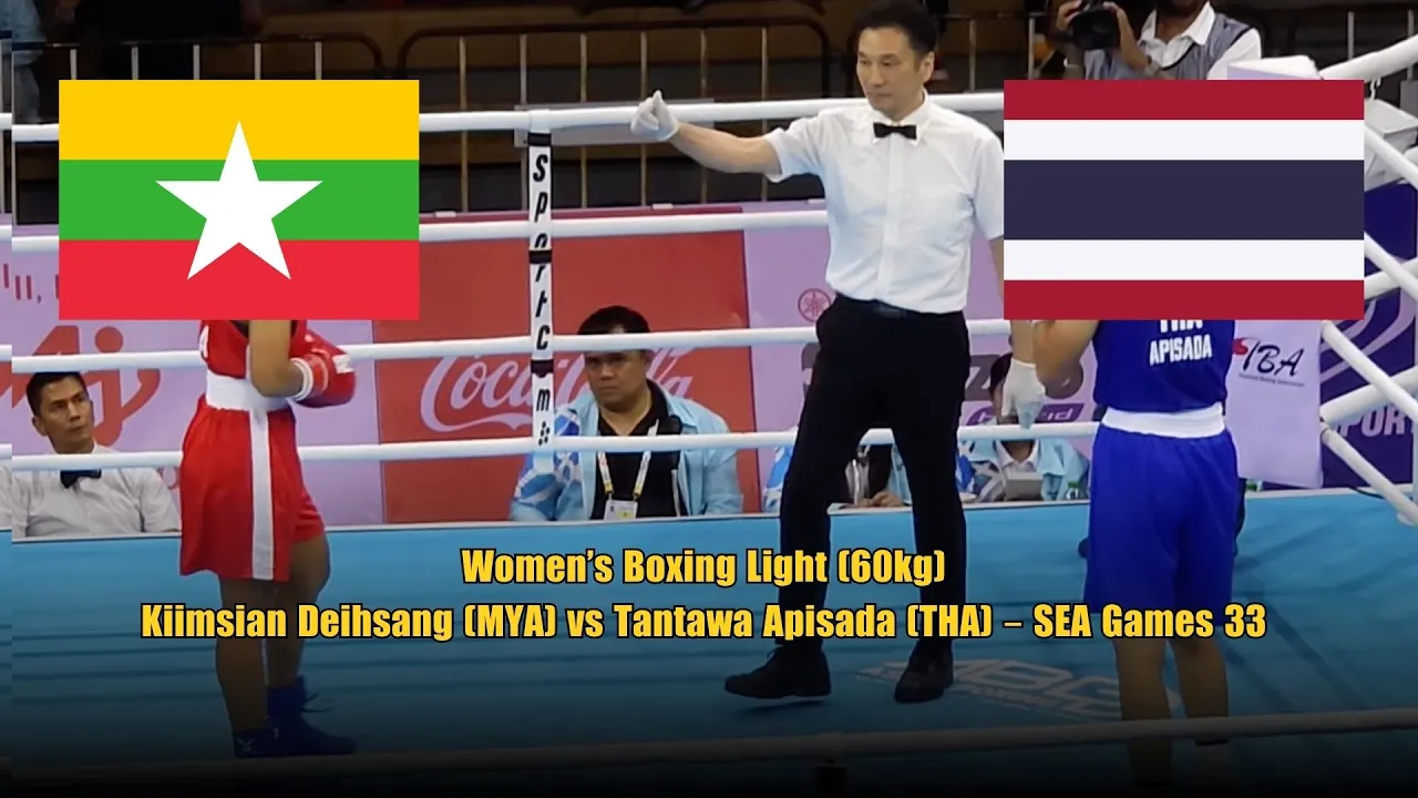 Women’s Boxing Light (60kg): Kiimsian Deihsang (MYA) vs Tantawa Apisada (THA) – SEA Games 33