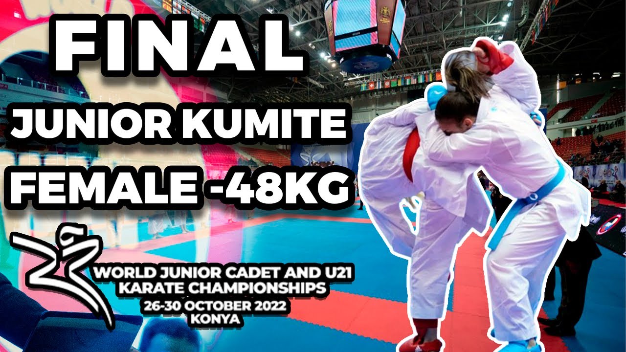 FINAL Kumite Junior Female -48kg World Championship Konya 2022 backdrop