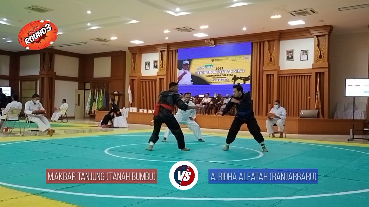 Kejurprop KalSel 2021 Final Kelas F Putra M.Akbar Tanjung(Tanbu) VS A. Ridha Alfatah(Bjb) backdrop