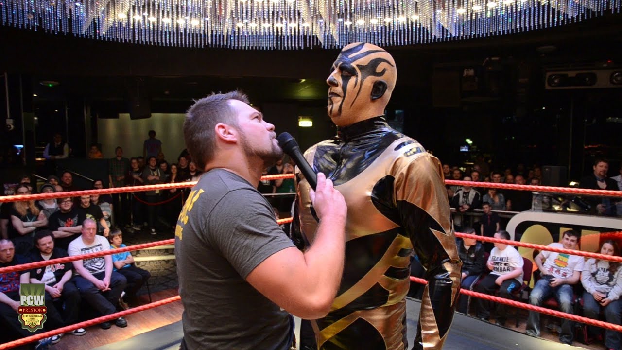 Goldust faces off with Dave Rayne at PCW
