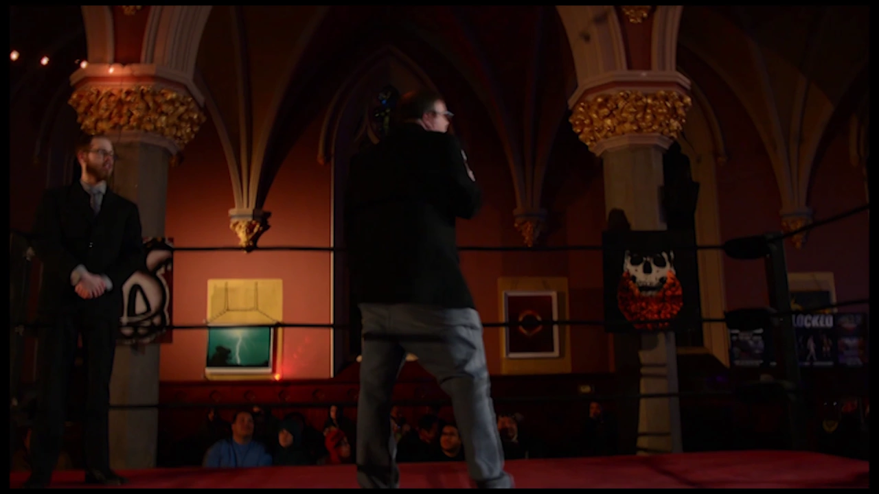 CAPITOL WRESTLING YOU TUBE EXCLUSIVE: Kevin Kelly speaks to the Capitol Faithful backdrop
