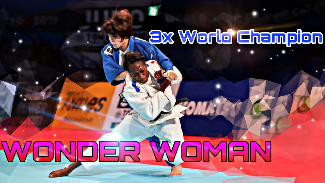 La Spectaculaire Judoka | Clarisse Agbegnenou - Wonder Woman | | Reine Française background