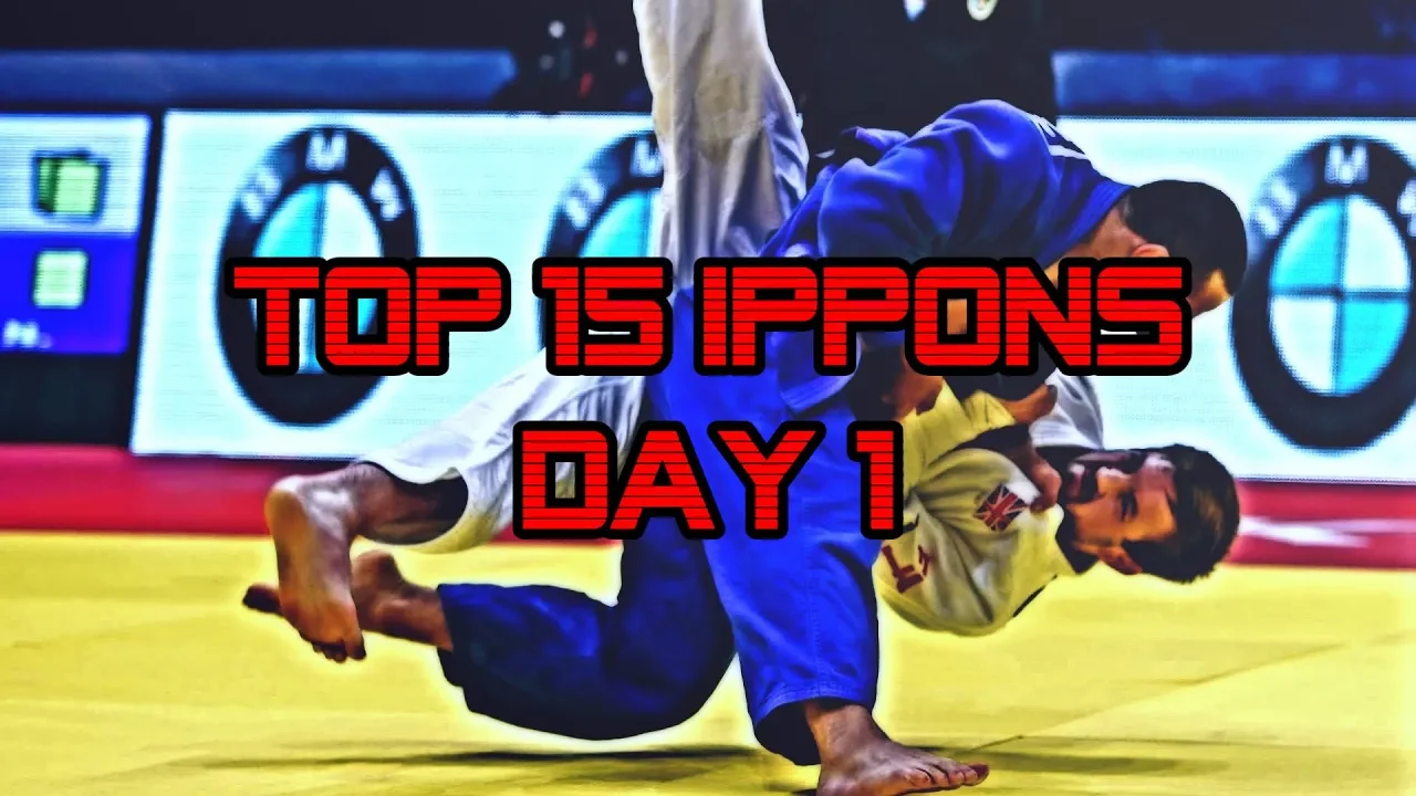 Top 15 ippons in day 1 of Judo Grand Slam Baku 2019 background