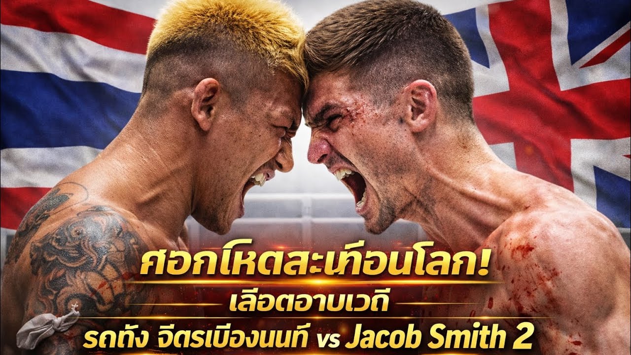 รถถังศอกโหดสะเทือนโลก! เลือดอาบเวที รถถัง จิตรเมืองนนท์ vs Jacob Smith 2 