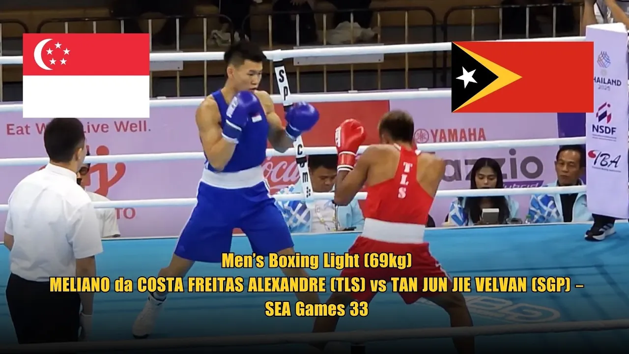 Men’s Boxing Light (69kg):  COSTA FREITAS ALEXANDRE (TLS) vs TAN JUN JIE VELVAN (SGP) – SEA Games 33