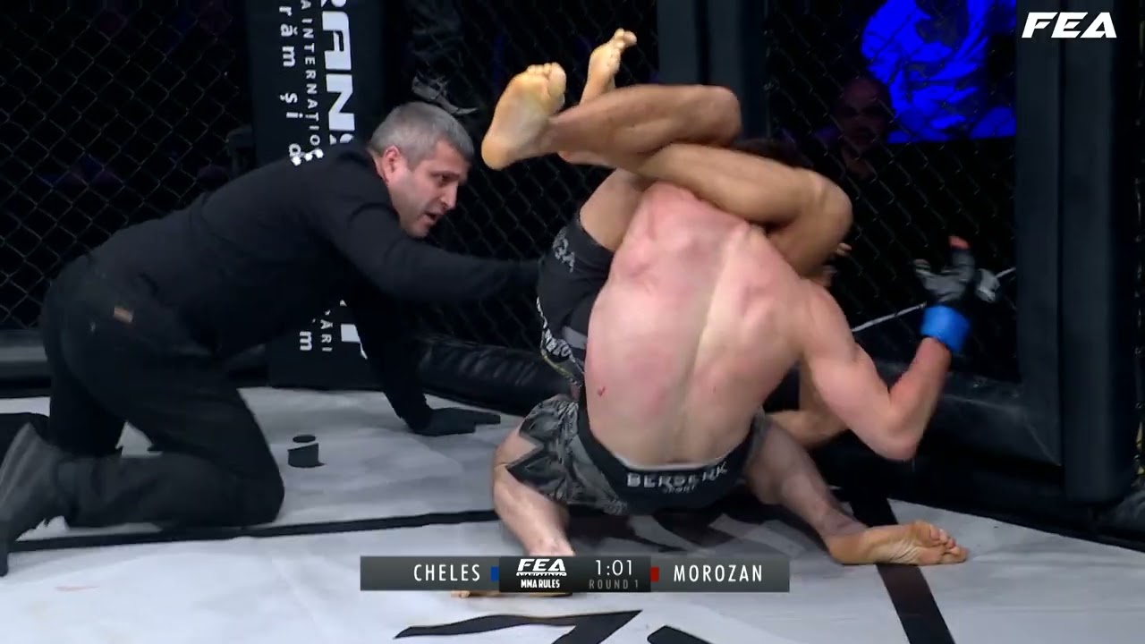 LIGHTWEIGHT BOUT 70,3KG MMA rules. Serghei Cheles vs Sergiu Morozan. background