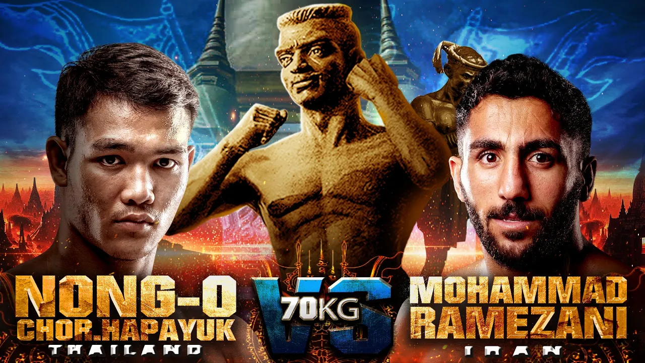 Nong-O Moolanithi Thammanat Prompao VS Mohammad Ramezani | THAI FIGHT Nai Khanom Tom background