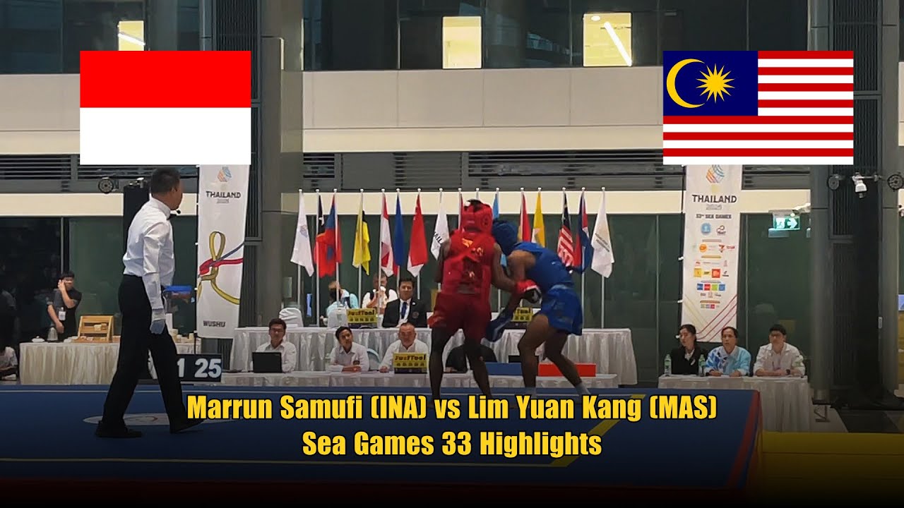 Men’s Wushu 65kg: Marrun Samufi (INA) vs Lim Yuan Kang (MAS) – SEA Games 33