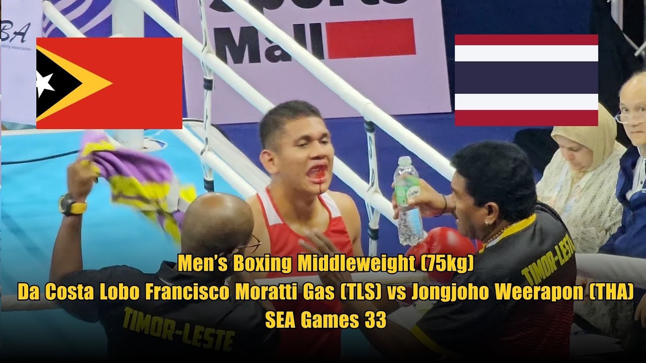 Men’sBoxingMiddleweight (75kg): Da Costa Lobo Francisco Moratti Gas (TLS) vs Jongjoho Weerapon (THA)