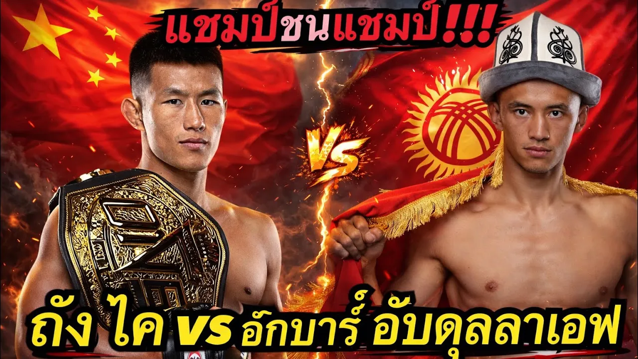 แชมป์ชนแชมป์ ถังไคปะทะแชมป์รัสเซียโคตรมันส์ ถัง ไค vs อักบาร์ อับดุลลาเอฟ 