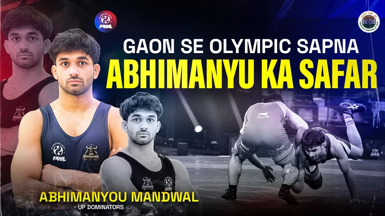 Abhimanyou Wrestling Journey 🔥 | From Village Akhada to Olympic Gold Dream | PWL 2026 #pwl2026