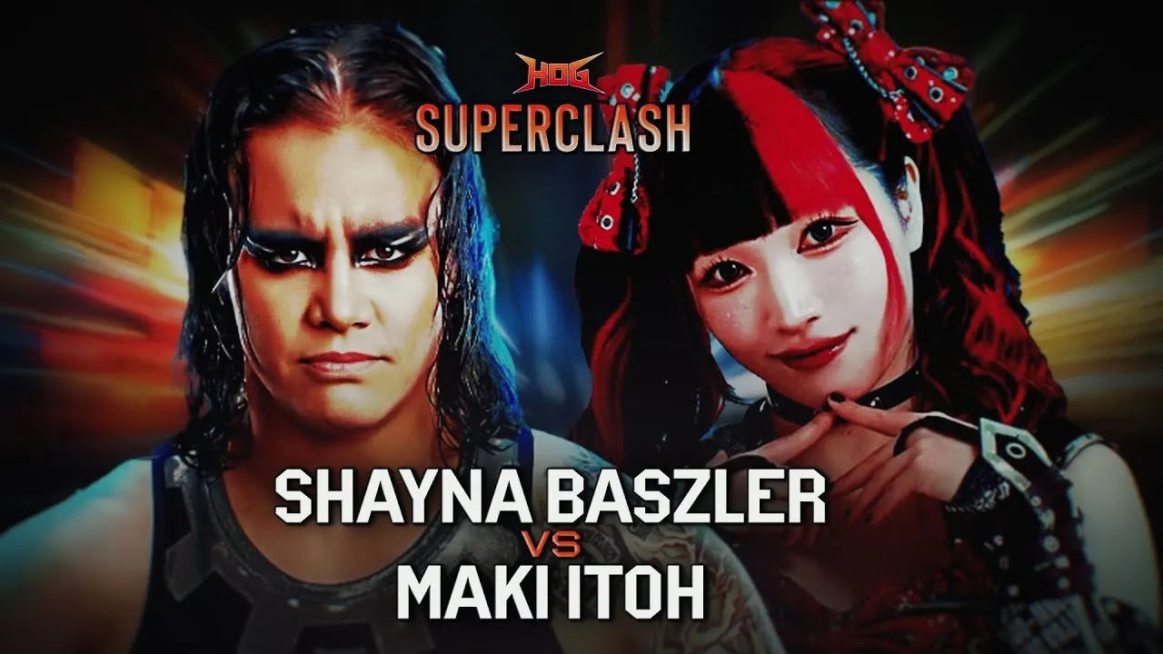 Shayna Baszler vs Maki Itoh Full Match HOG Superclash wwe aew tna nxt wrestling stare