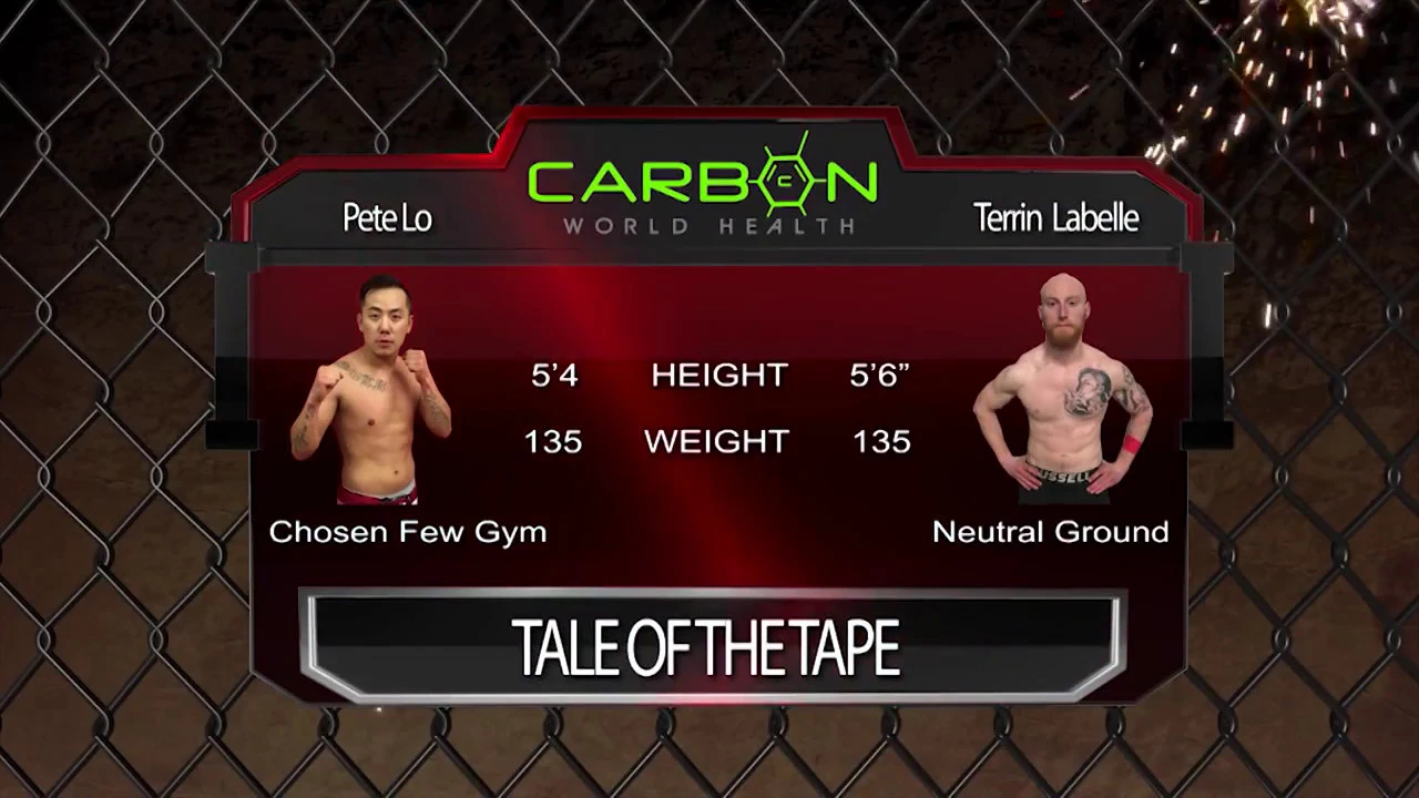 Chosen Few Fighting Championships Peter Lo vs  Terrian Labelle