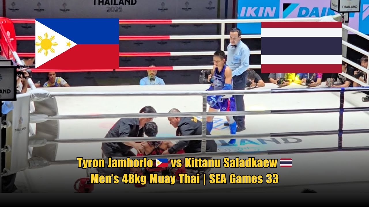 Tyron Jamhorlo 🇵🇭 vs Kittanu Saladkaew 🇹🇭 | Men’s 48kg Muay Thai | SEA Games 33