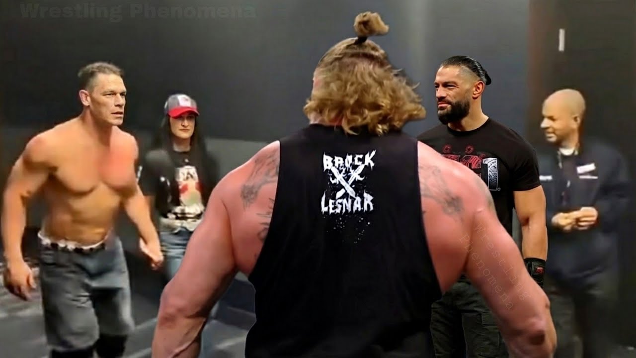 John Cena Meets Roman Reigns & Brock Lesnar Backstage After Retirement WWE Raw 2025 Highlights